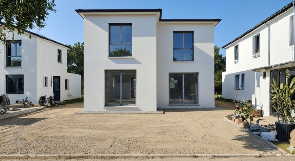 aprÈs (la finition) la faÇade de maison (pavillon de banlieue) sall'&clean